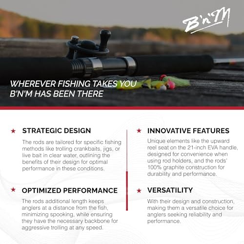 Pro Staff Trolling Rod (2-Piece) PT143 Black