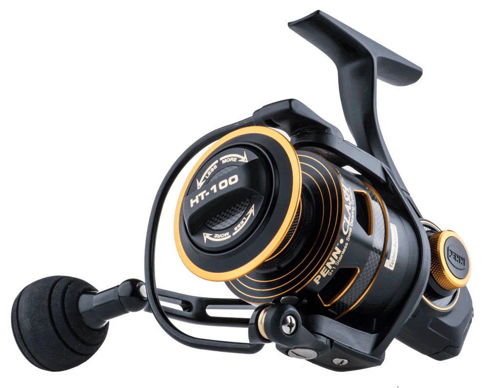 Penn Clash 8000 Spinning Fishing Reel Black/Gold – 1366184