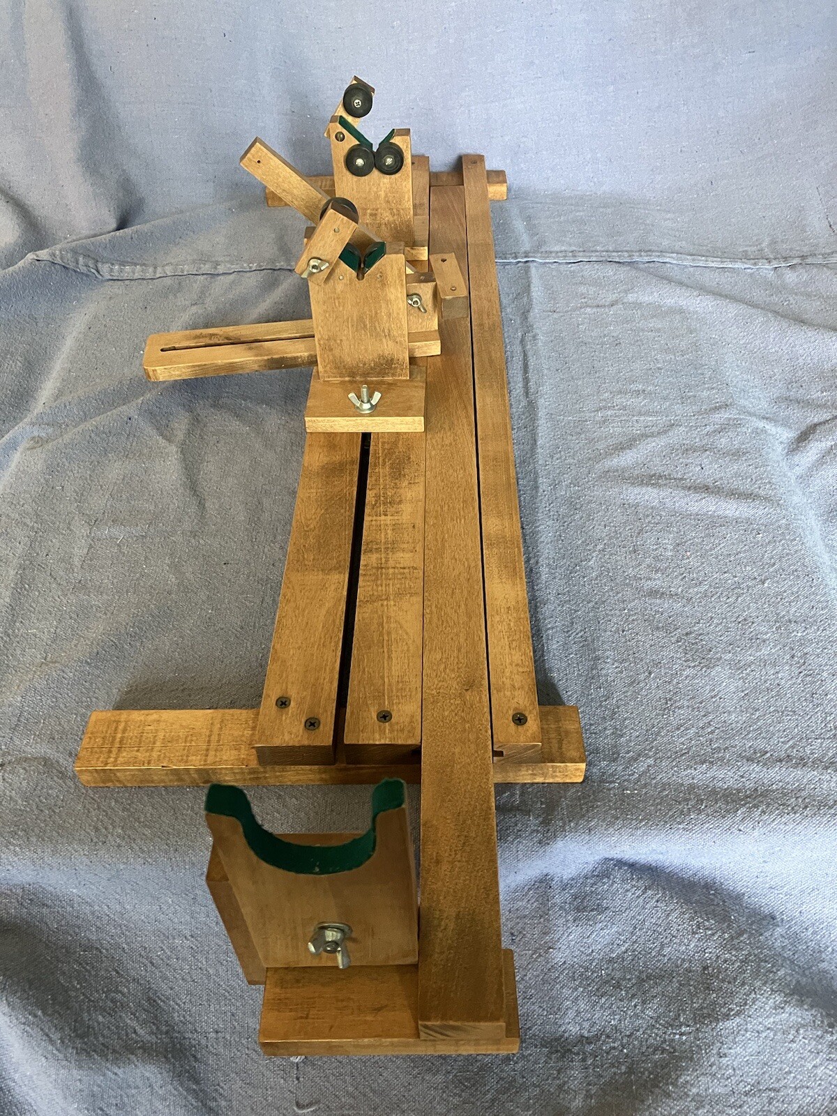 Vintage Fishing Rod Hand Wrapper – Wooden – Adjustable – Very Good Condition