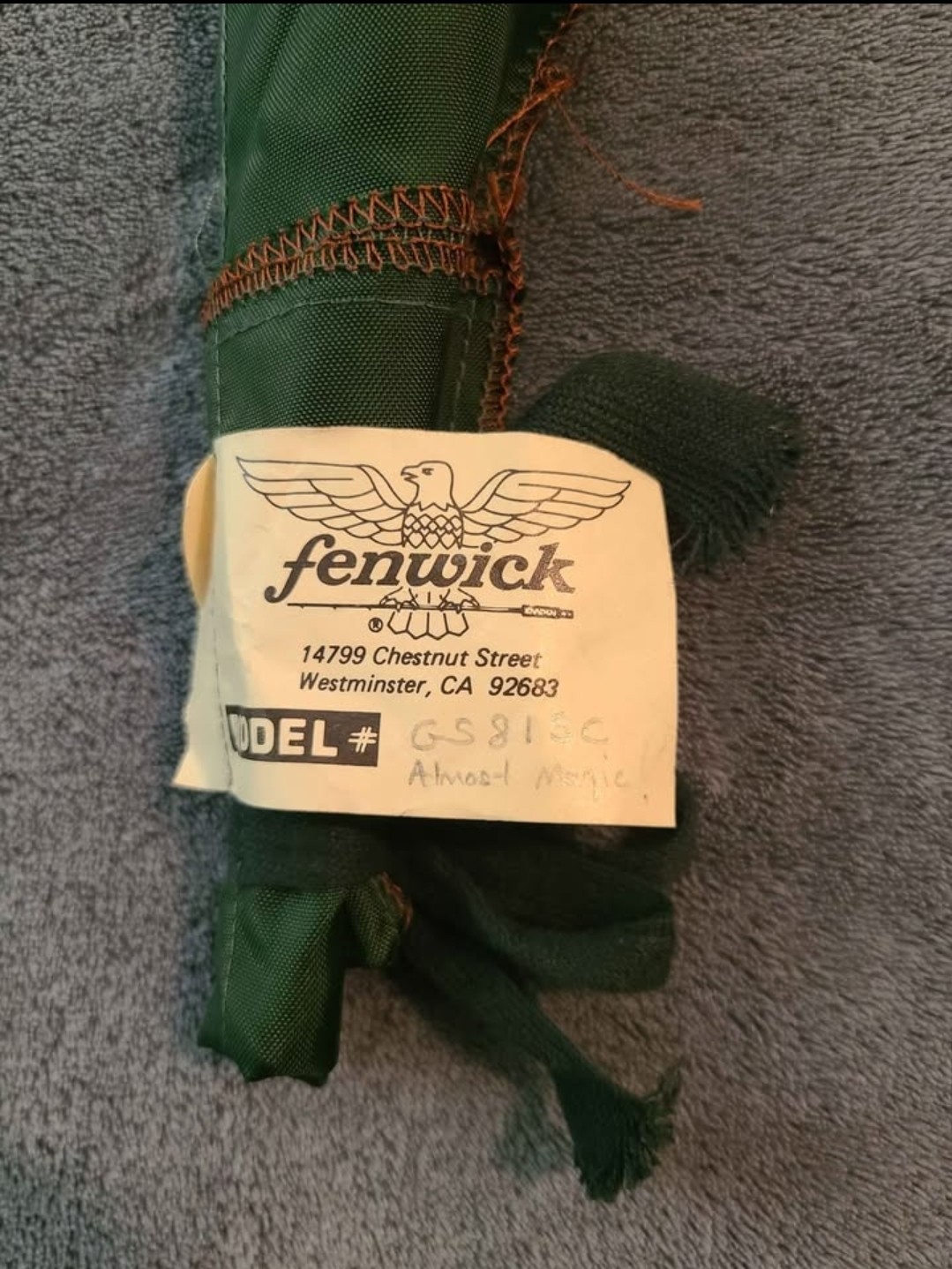 Fenwick Hmg Gs81sc Fly Rod With Tube And Sleeve. Two Peice.