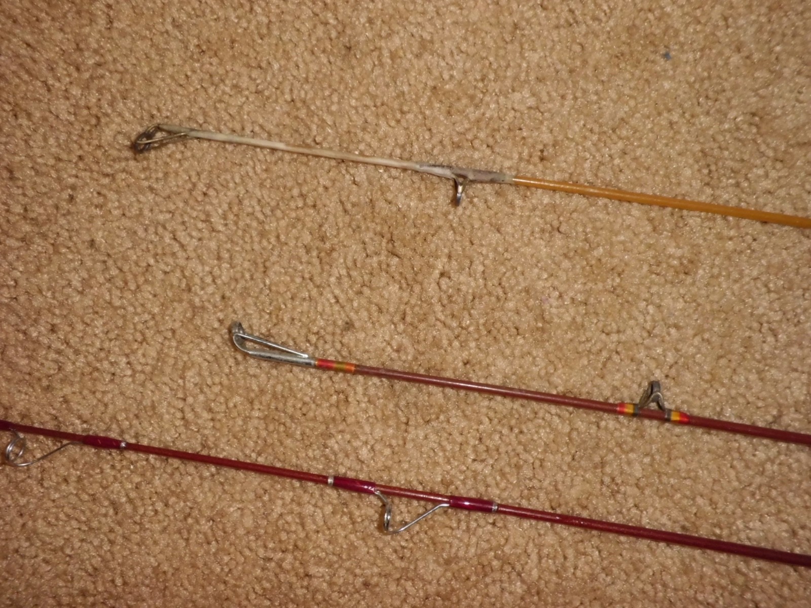 Vintage Customs and Silaflex Baitcasting Rod Tips w/ Featherweight Handle- USA