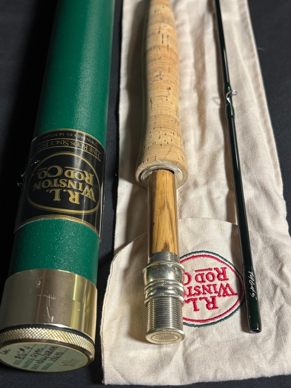 R.L.Winston IM6 8ft6in 4wt 2pc fly rod Vintage Excellent Cond /Serial No.79645