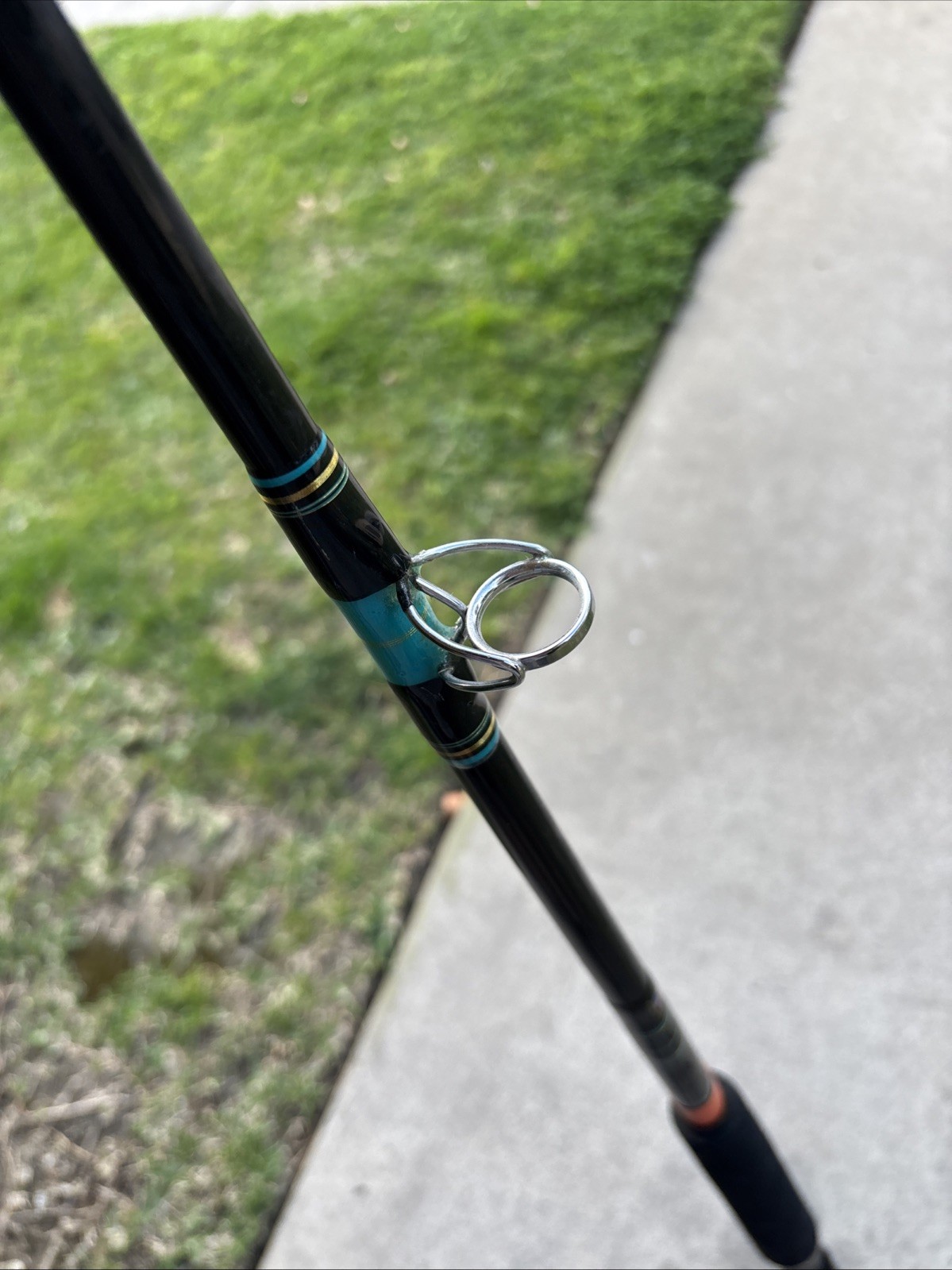 Calstar Grafighter 870L 7’ 15-30LB 1-Piece Fishing Rod USA READ 2 DAMAGED GUIDES