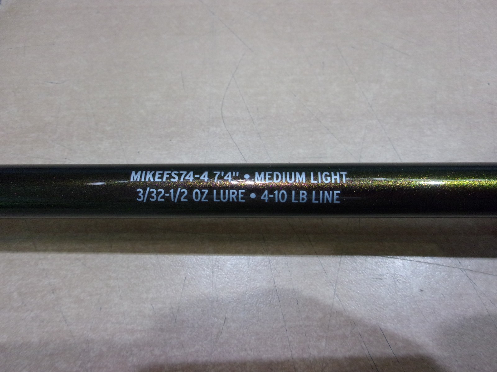 ABU GARCIA IKE SIGNATURE FINESSE SPINNING ROD 7 foot 4 inch Medium Light power