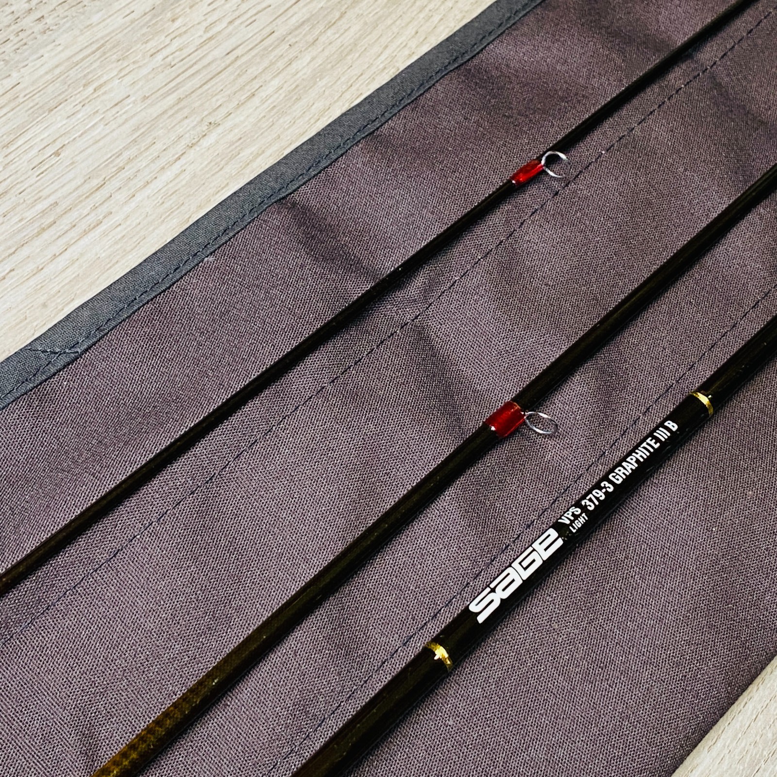 [Excellent] SAGE VPS Light 379-3 Graphite III B 3WT 7’9″ Fly rod w/sock
