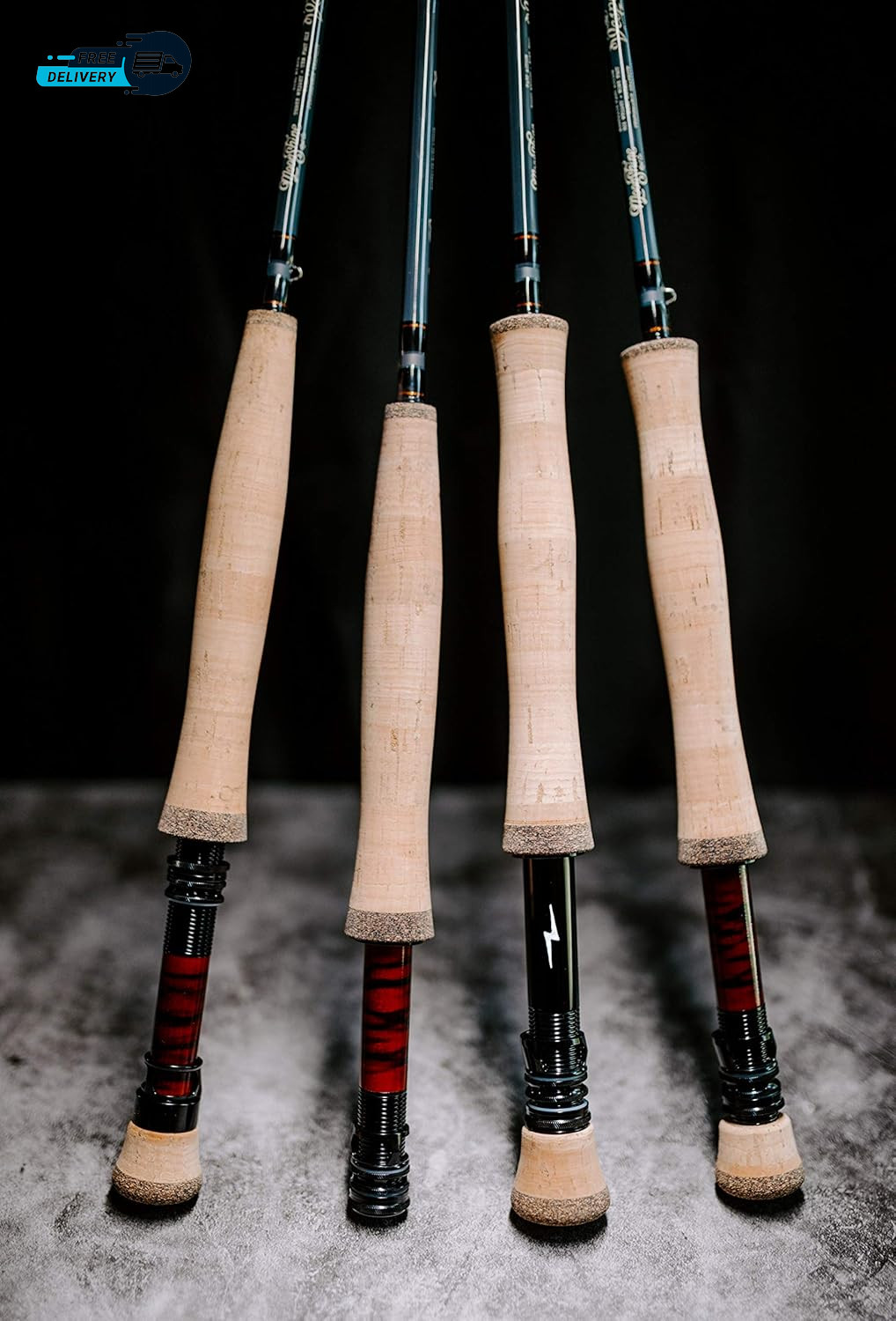 Fast Action Fly Fishing Rod Carbon Fiber Graphite Rod with Zippered Travel Case
