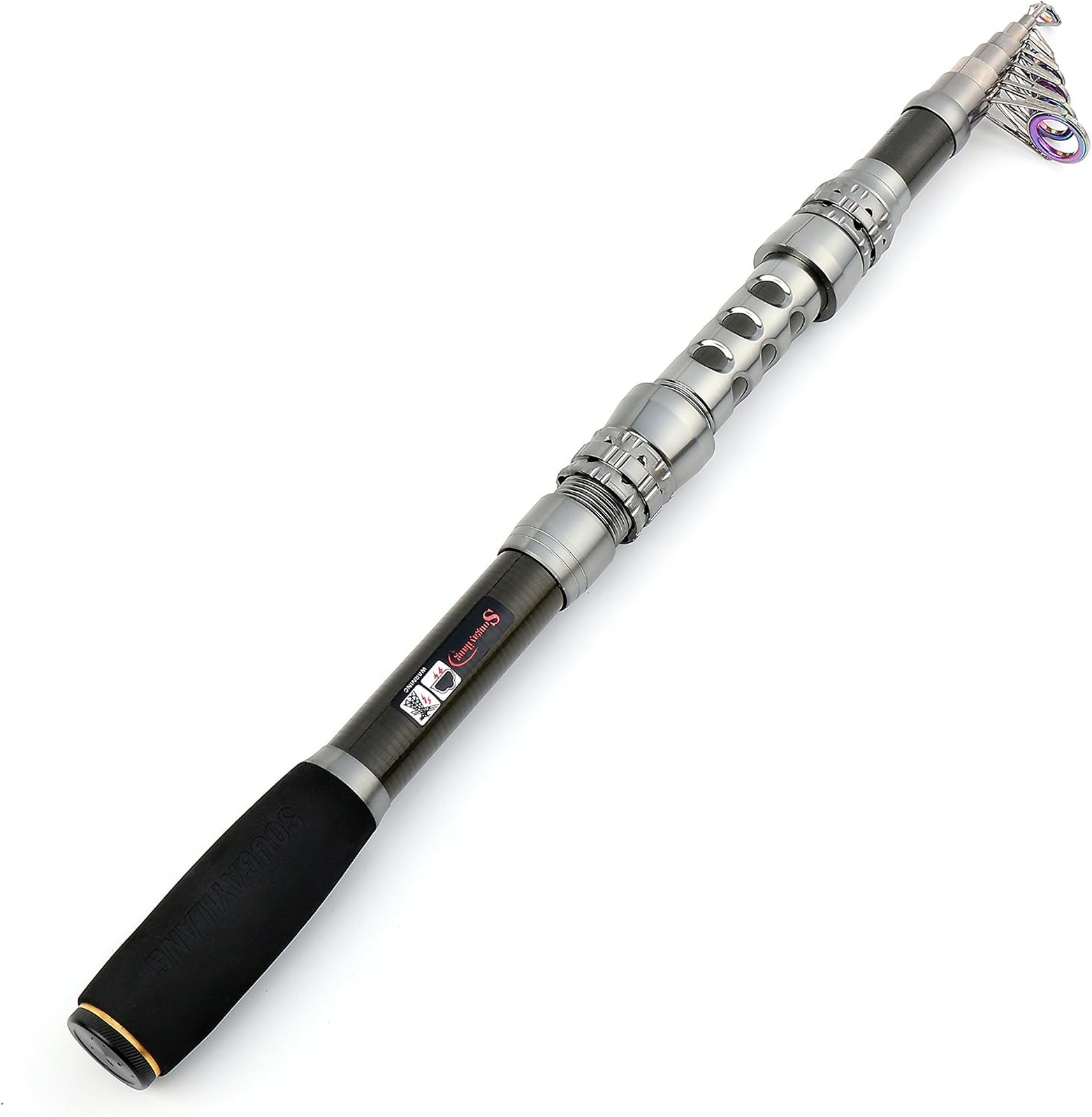 Fishing Rod Reel Combo, Telescopic Fishing Pole, Spinning Reel, Saltwater