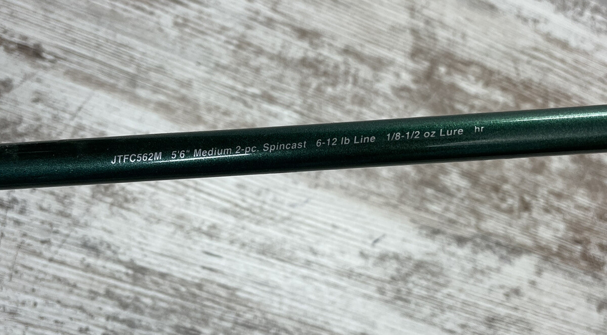 Johnson JTFC562M Mediunm 2-Pc Spincast 6-12 lb Line