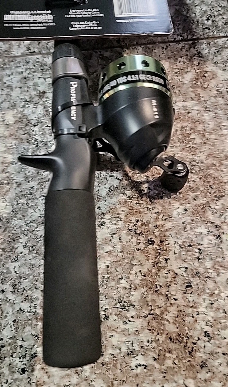 NEW! PROFISHIENCY POCKET COMBO 30″ TELESCOPIC FISHING ROD MICRO SPINCAST REEL
