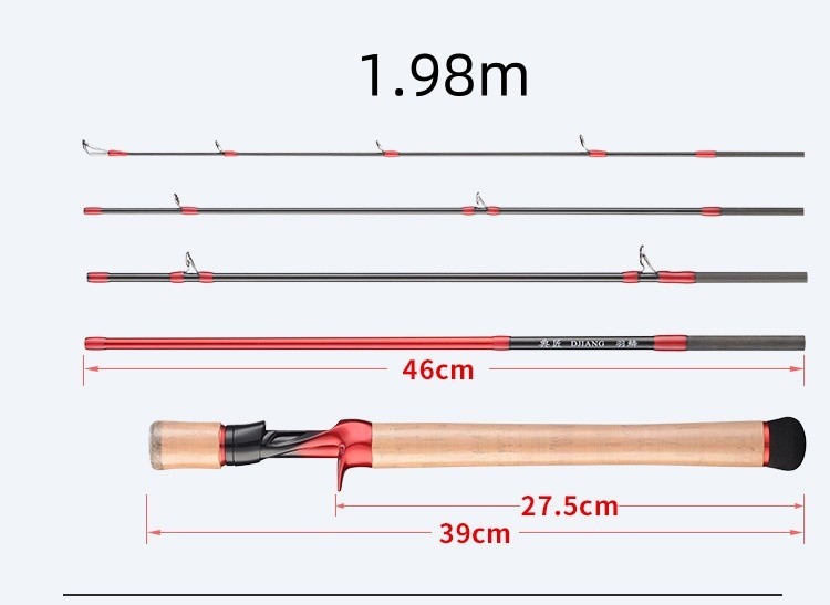 Fishing Rods Spinning Rod Casting Carbon Fiber Ultra-Light Lure Rod Sensitive