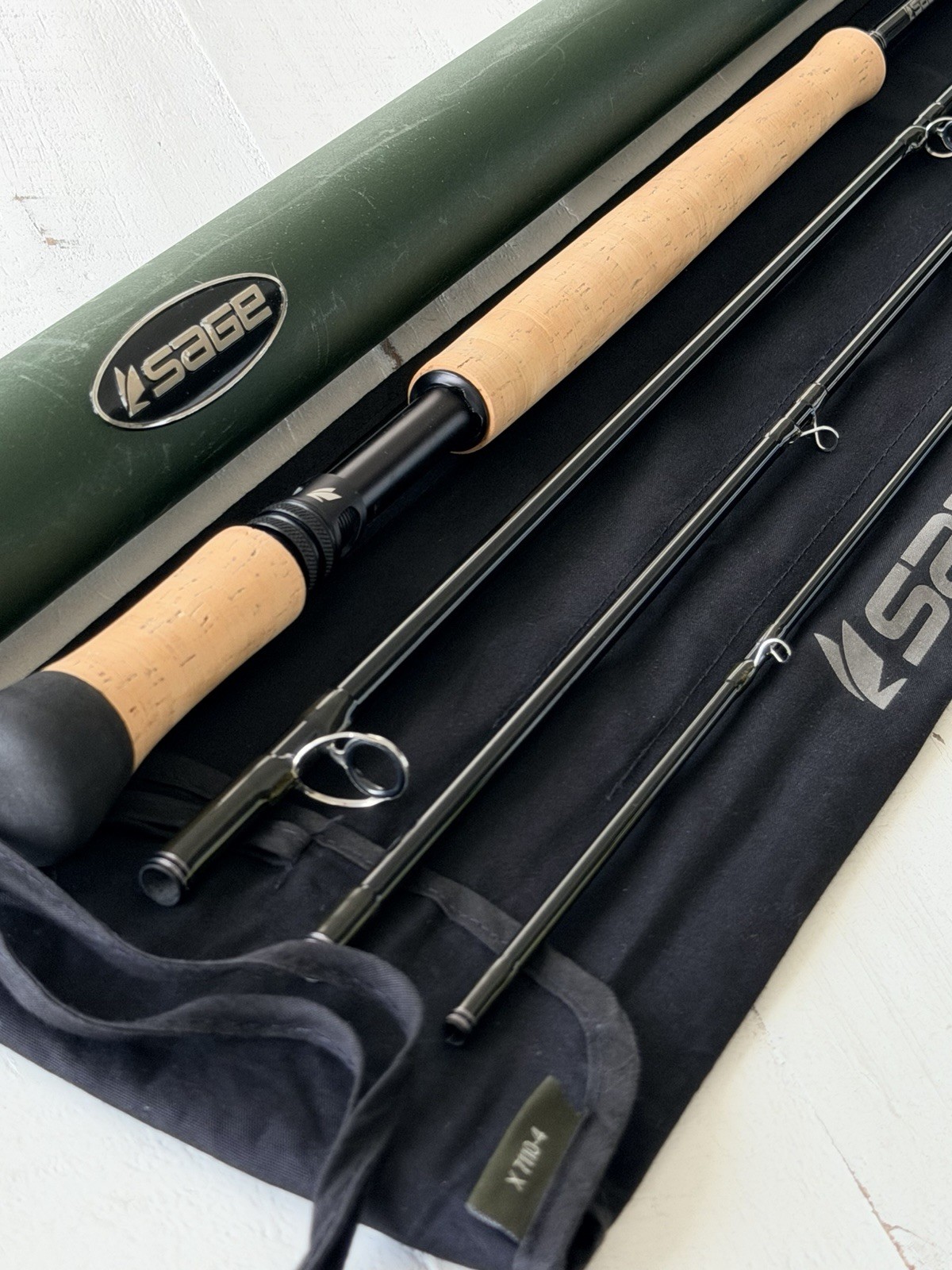 **BEAUTIFUL** 🔥 SAGE X 7wt. 11’ft~4pc Switch/Spey Flyrod🔥~LEGENDARY~🔥