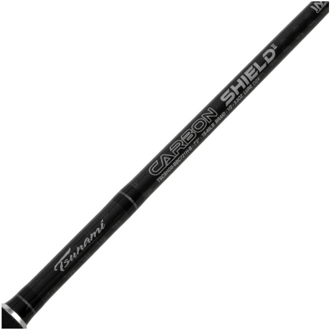 Tsunami TSCSHDII-BBC721H-B Carbon Shield II Big Bait Conventional Rod 7’2” 1
