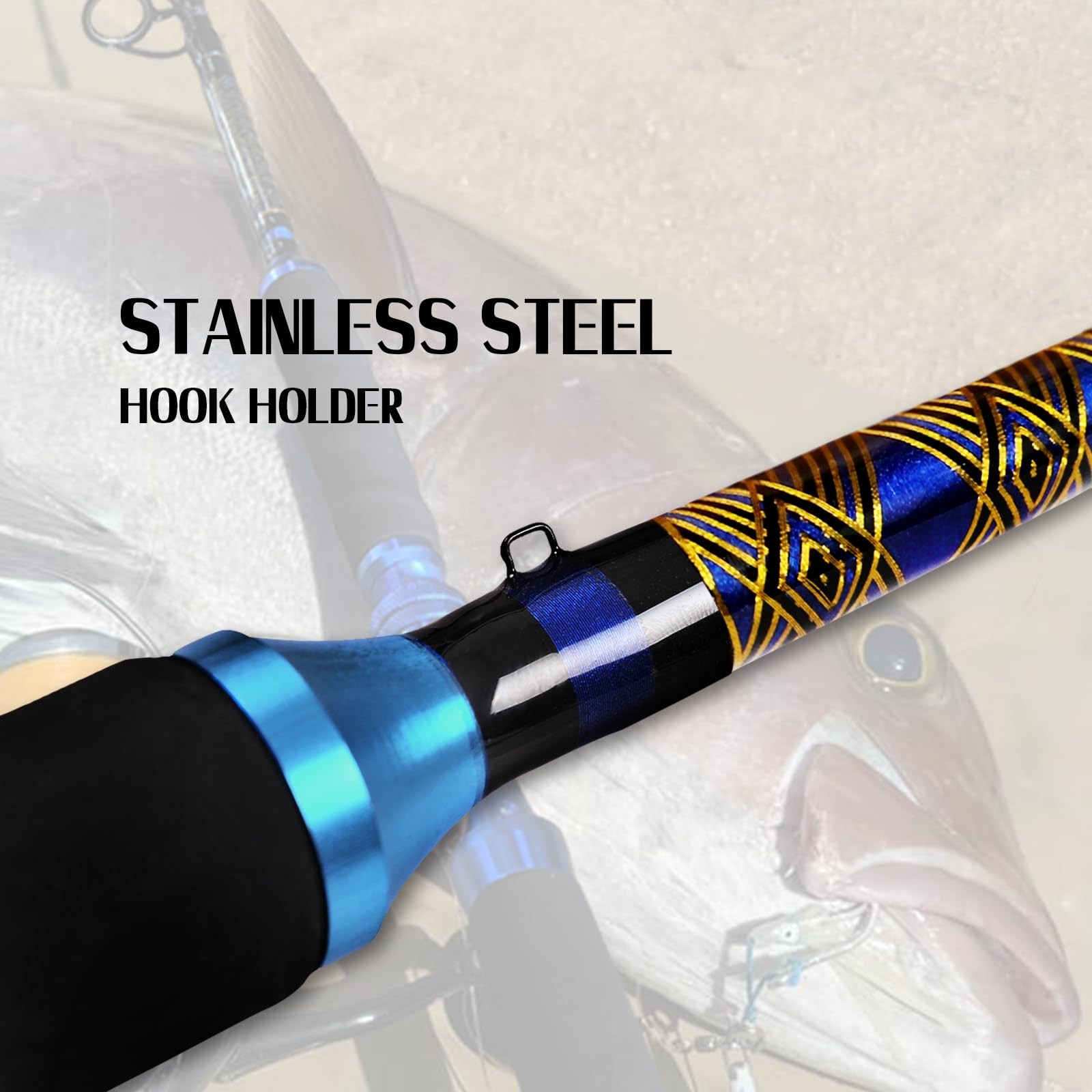 Saltwater Graphite Jigging Fishing Rod 6ft Heavy Duty 80-120lbs Deep Sea Pole