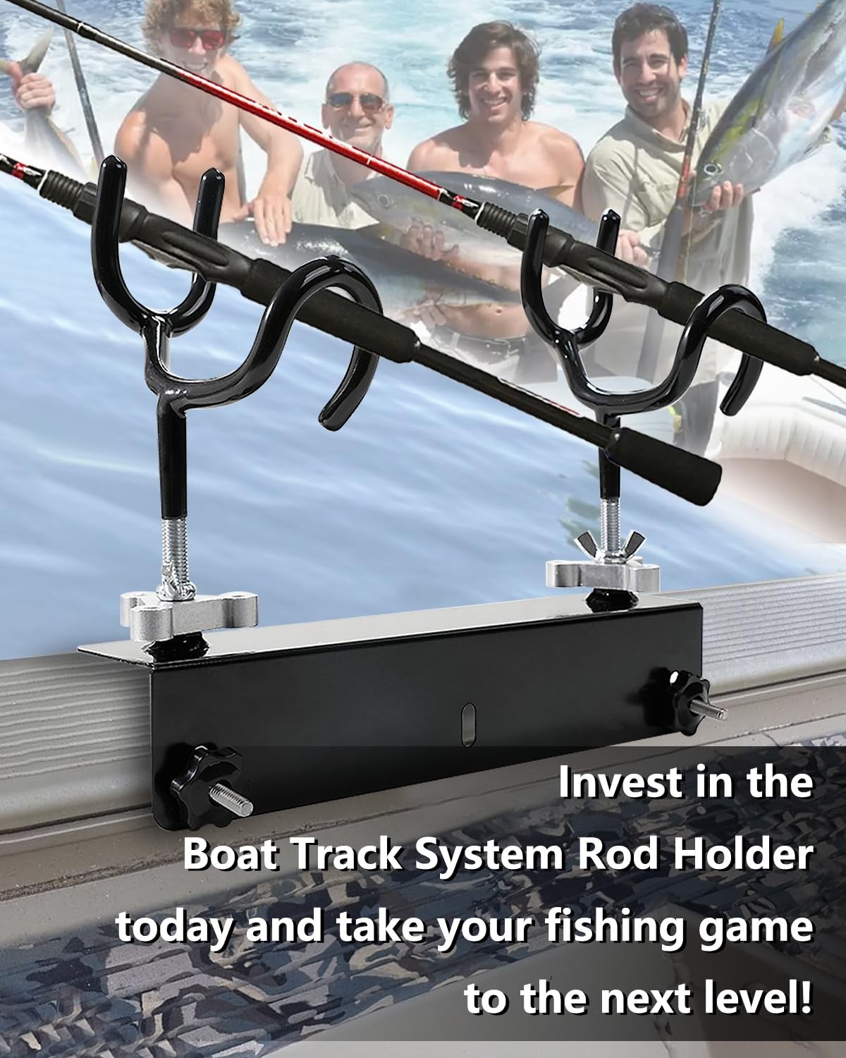 Dnshorix Boat Track System Rod Holder Power Lock And Track Adapter – Compatible