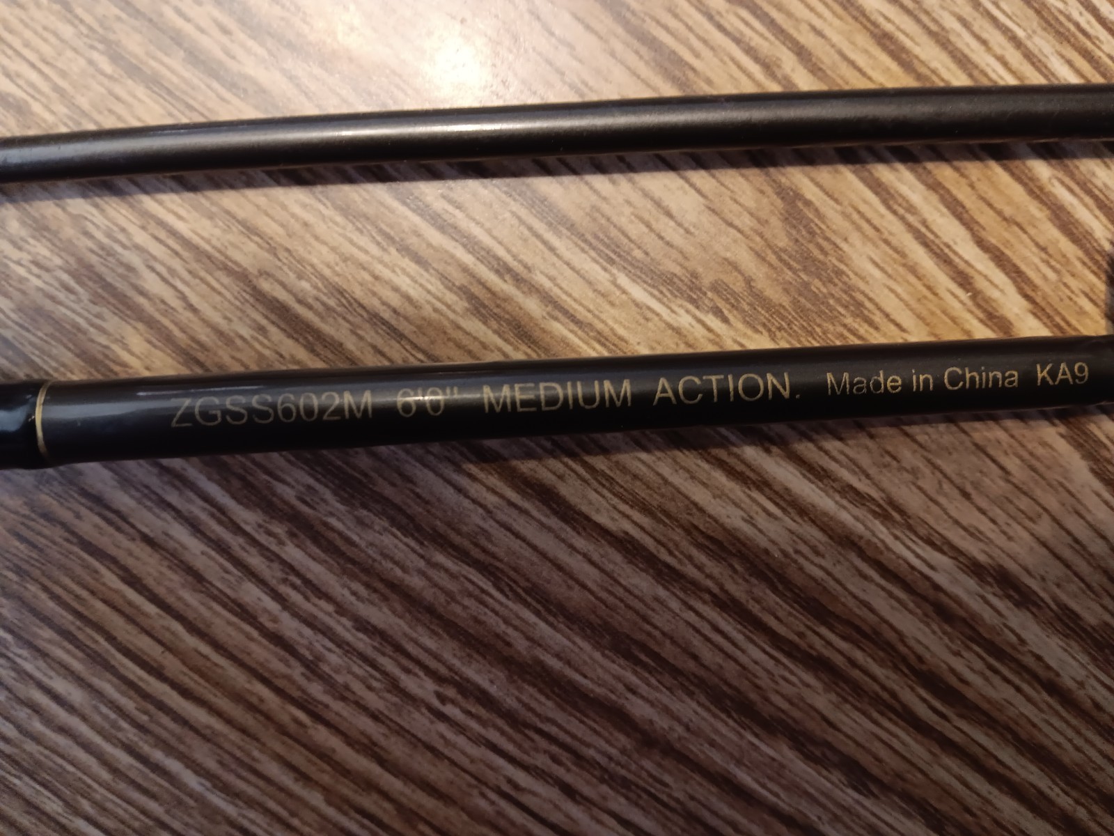 zebco gold series 6′ med action 2 piece rod