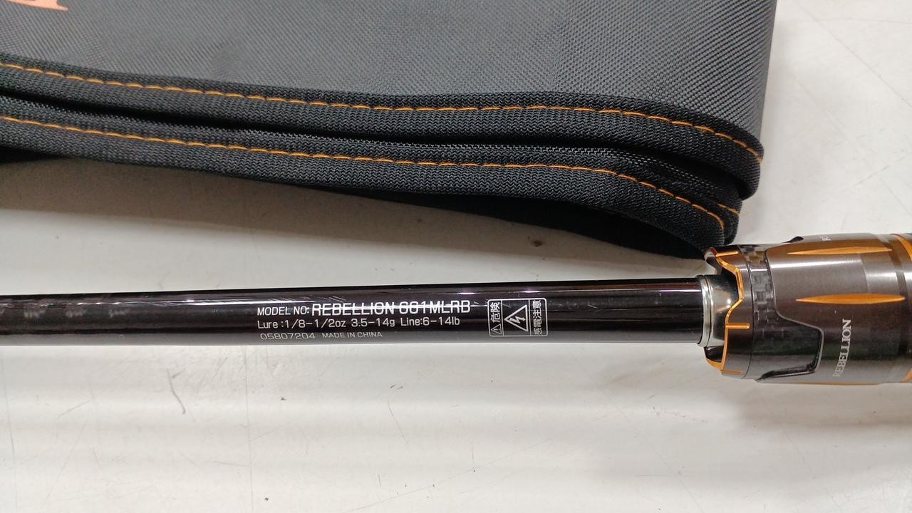 Daiwa Rebellion 661MLRB Bass Fishing Rod 6’6″ 101g 6-14lb Line 3.5-14g