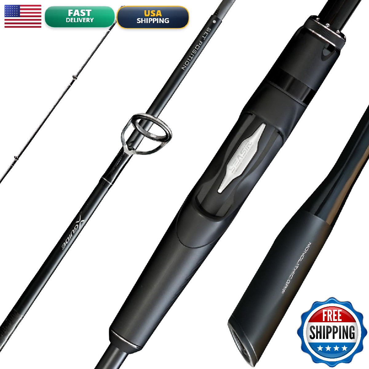Seasir Overcast Saltwater Fishing Rod Freshwater Spinning Rod 66/76/8/86 2