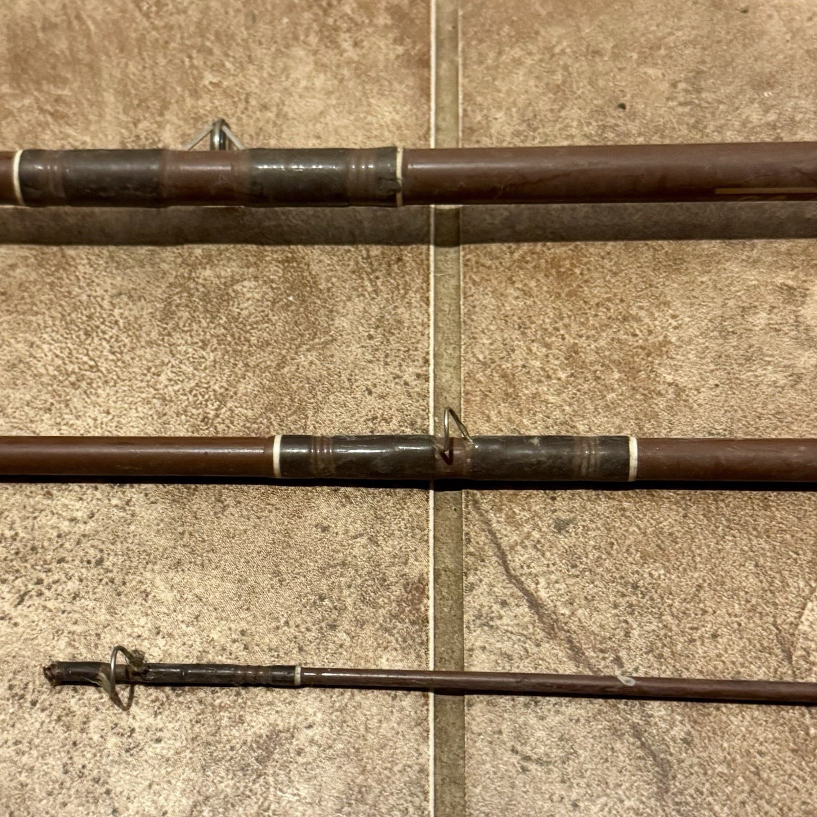 Shakespeare ITCO Fiber Glass Fly Fishing Rod Pole FY 12R 8ft Long 7 8 Fiberglass