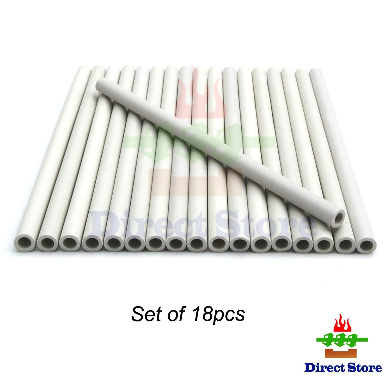 Direct Store Parts DF-18 Gas Grill Ceramic Radiants, BBQ Grill Ceramic Rods R…