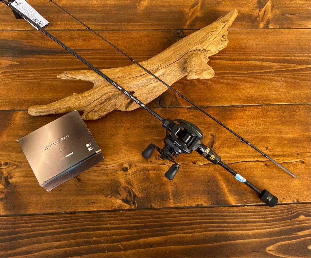 Bass Fishing Set 6ft Carbon Bait Rod Finesse Reel Used