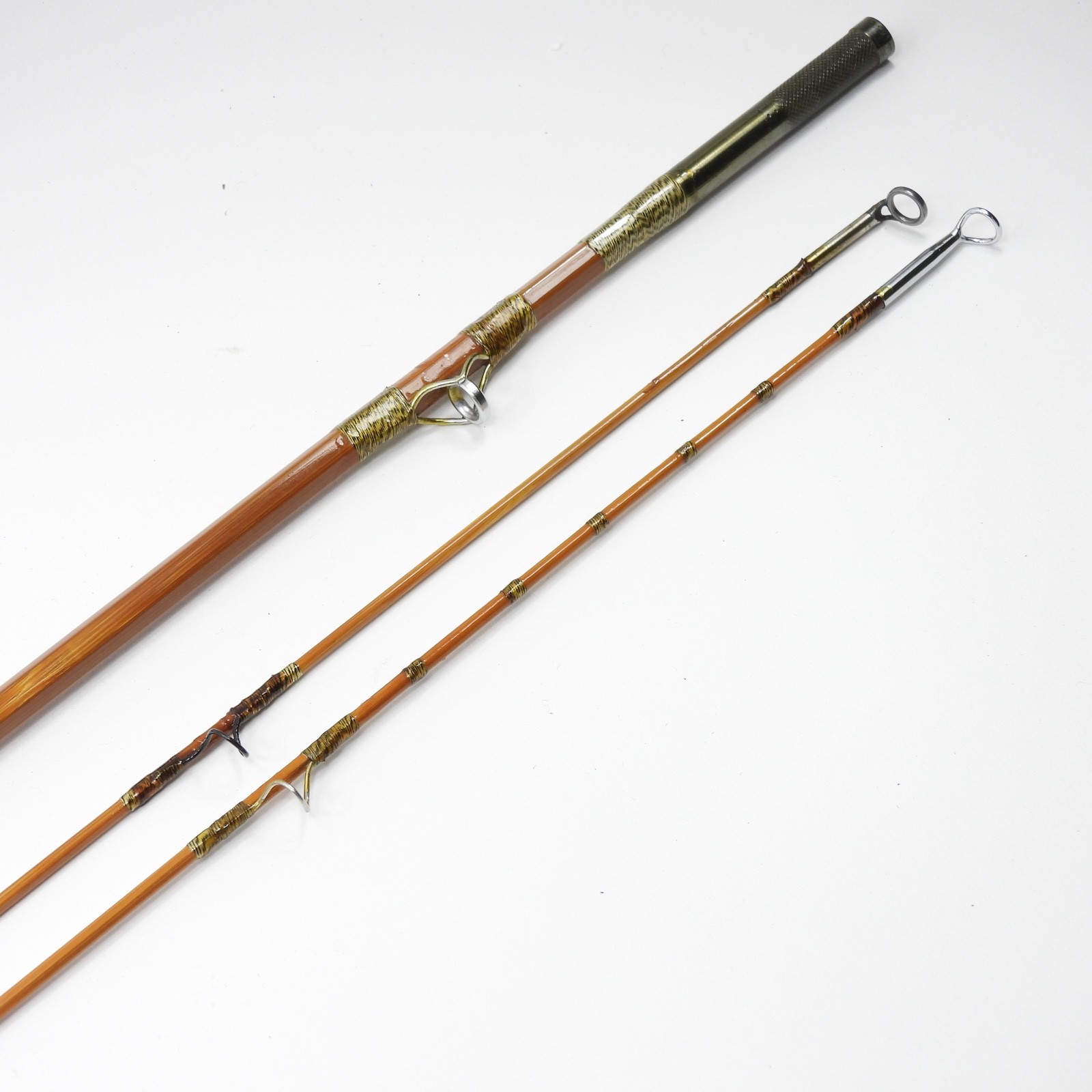 Milwards “Troutmaster” Bamboo Fly Rod. 8’ 10”. 6-7wt. W/ Tube & Sock. England.