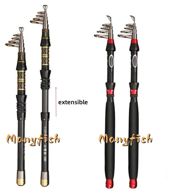 Telescopic Fishing Rod Carp Carbon Fiber Rod Spinning Casting Fast Action Pole