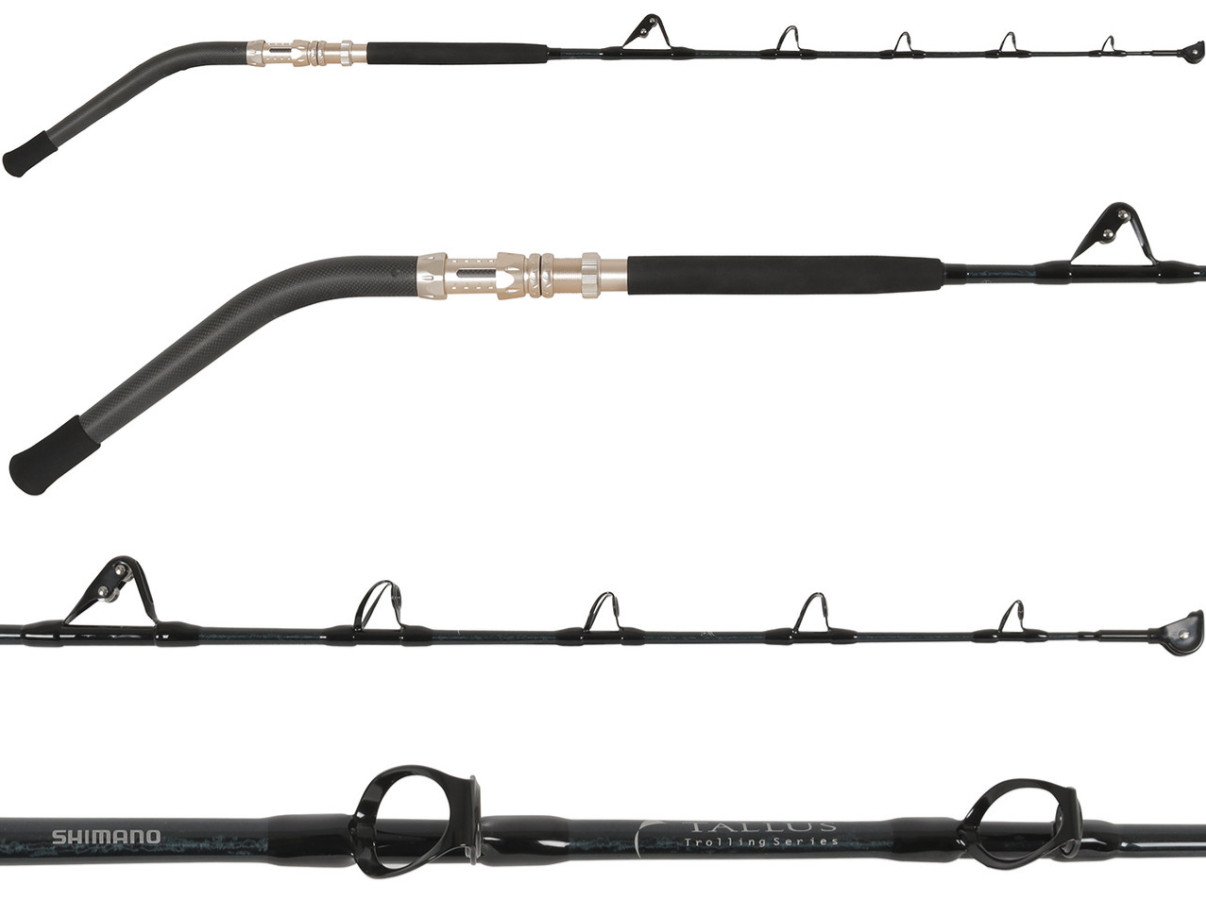 Shimano TLCSTXH2SCBLA Tallus Stand-Up Curve Butt Rods, 5’6″, X-Heavy, 80lb+
