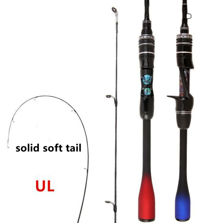 1.68M/1.8M Carbon Fiber Rods Spinning Poles Casting Fishing Rod Lure Weight 1-7g