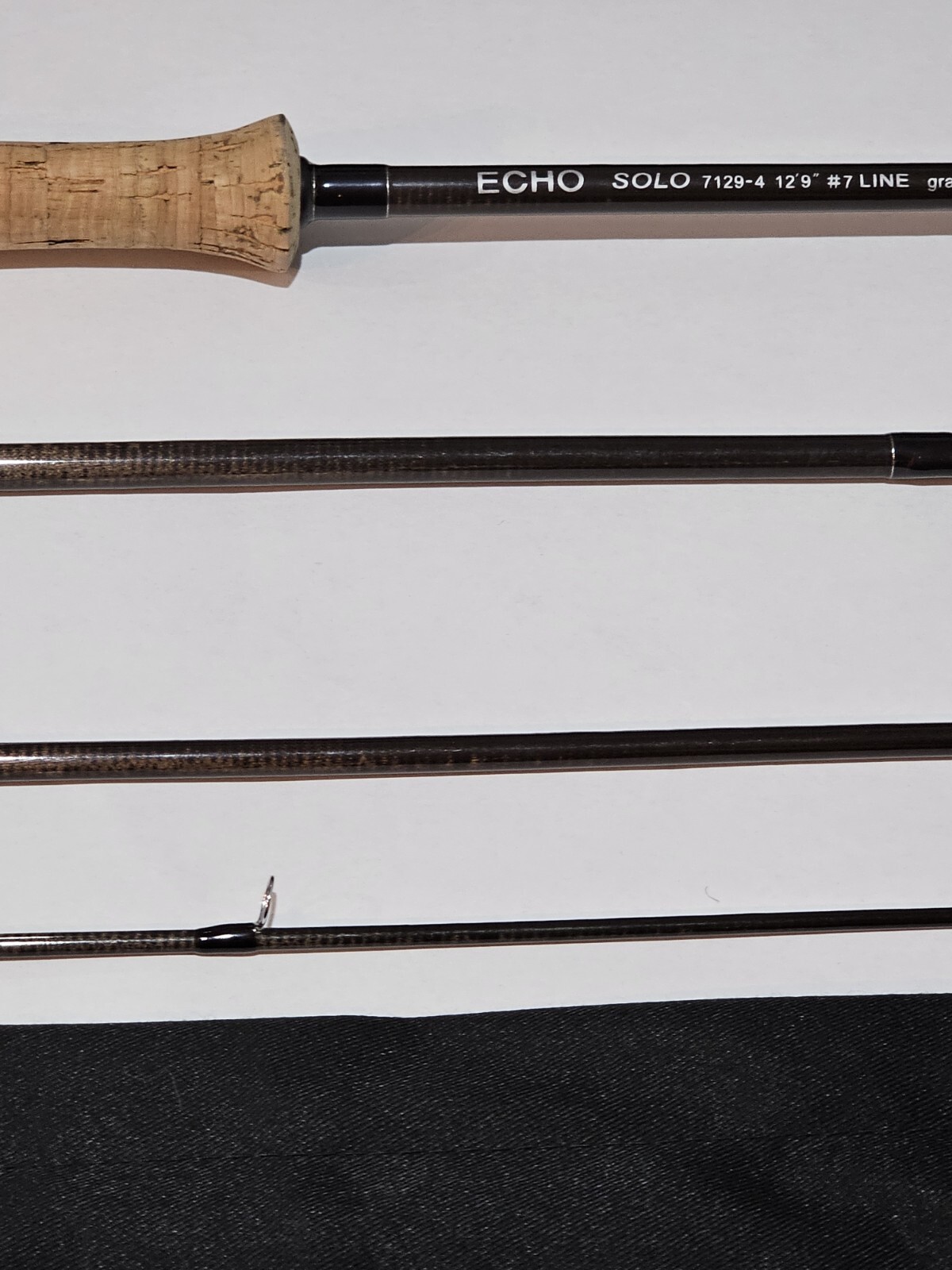 Echo SOLO rod 7129-4 12 ‘ 9 ” # 7 Weight Sock and Tube Grains 480 – 590 Wow