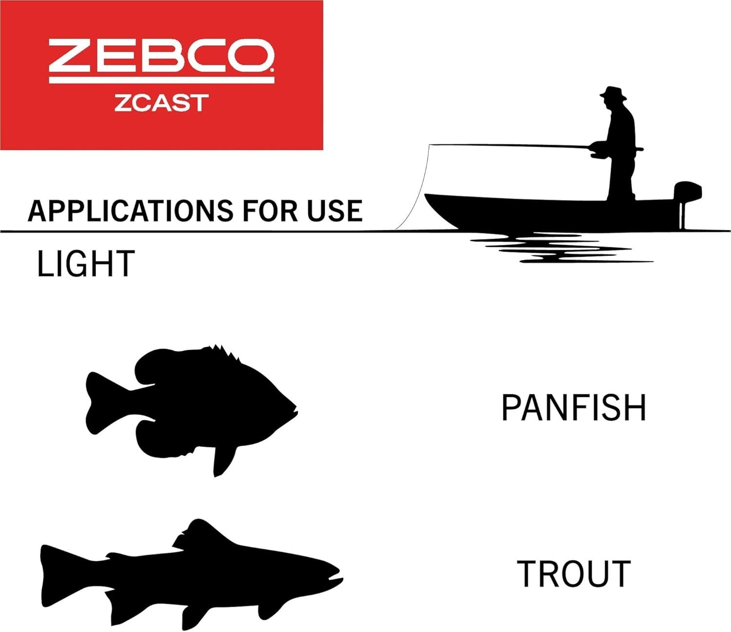 Fast Action Casting Rod for Trout Fishing with Lightweight Fiberglass Material