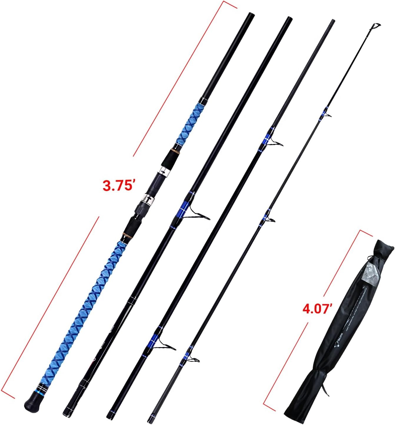 Surf Spinning Fishing Rod Carbon Travel Surf Rod 2 Piece/3 Piece/4 Piece US