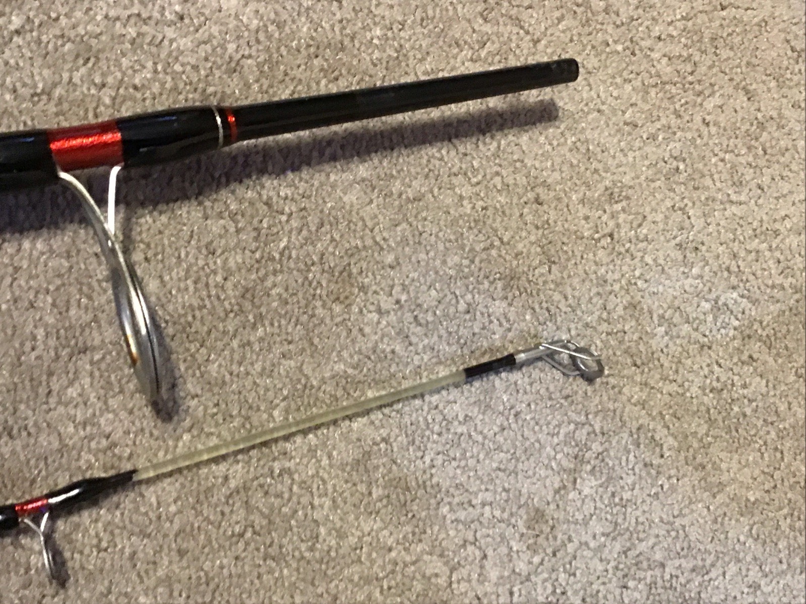 Shakespeare Ugly Stick 2pc 7’ Big Water Series 10/25lb Spinning Rod Lot S1