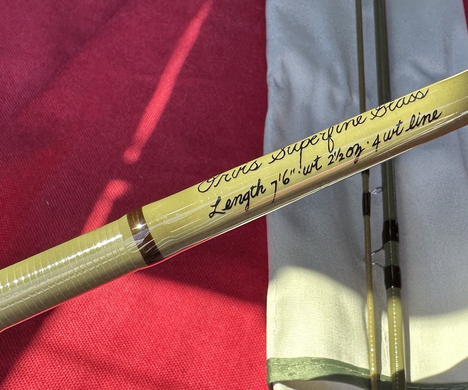 Orvis Superfine Glass 764 3-Piece 4 WT – 7’6” Full Flex Fly Rod – NEW