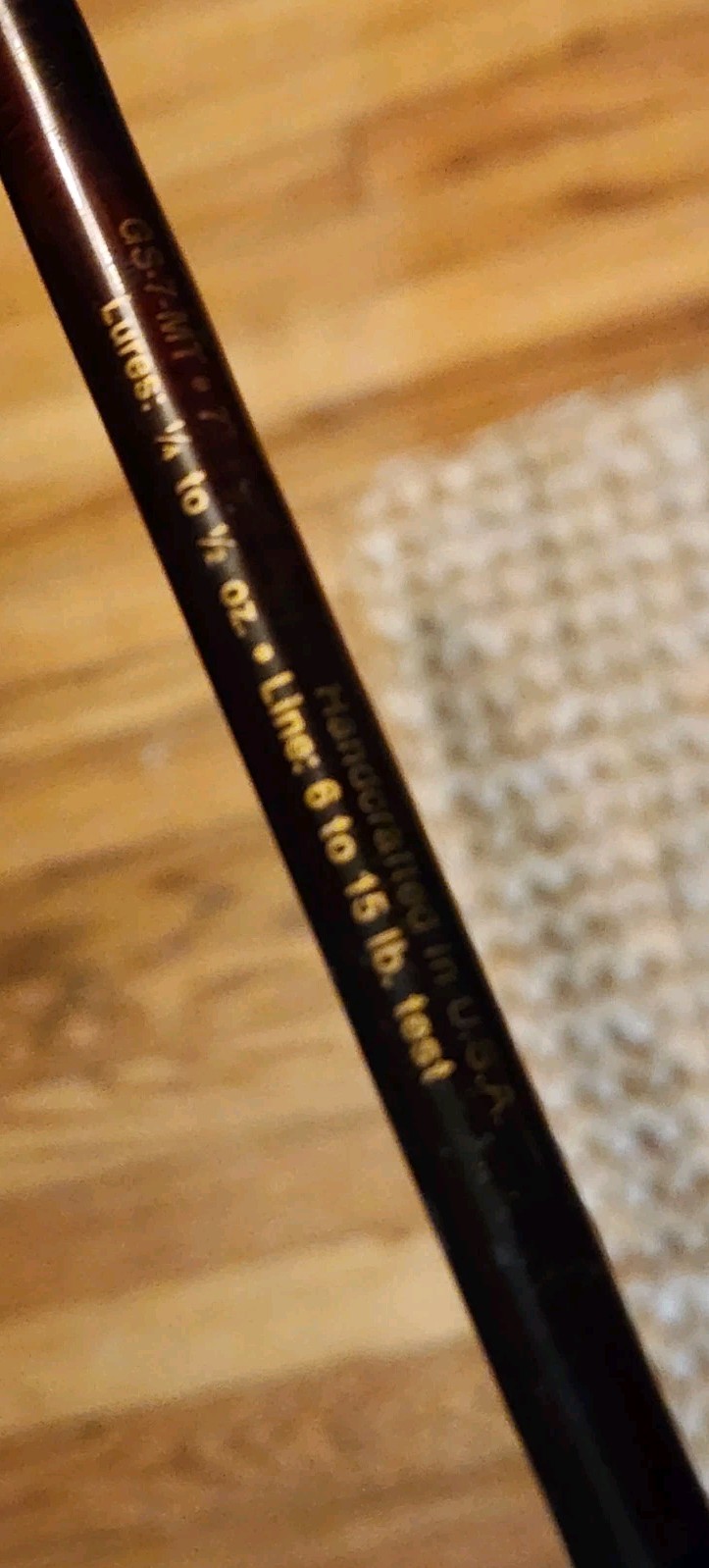 Lamiglas G1000 Handcrafted 🇺🇸 “TOURNAMENT WALLEYE” 7′ 1PC 6-15LB SPINNING Rod