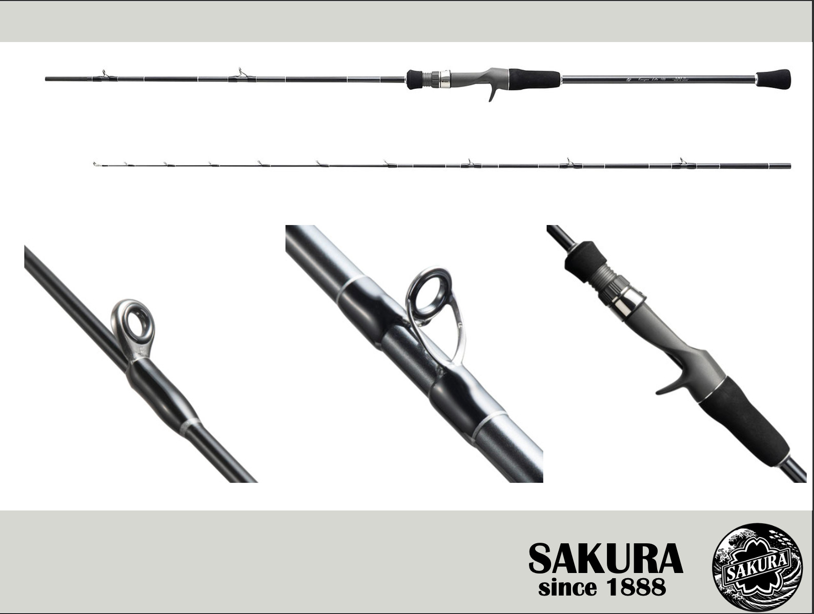 Japanese Jig Rod Light Game All Saltwater Fish 5’9″ Carbon JDM SAKURA Travel Rod