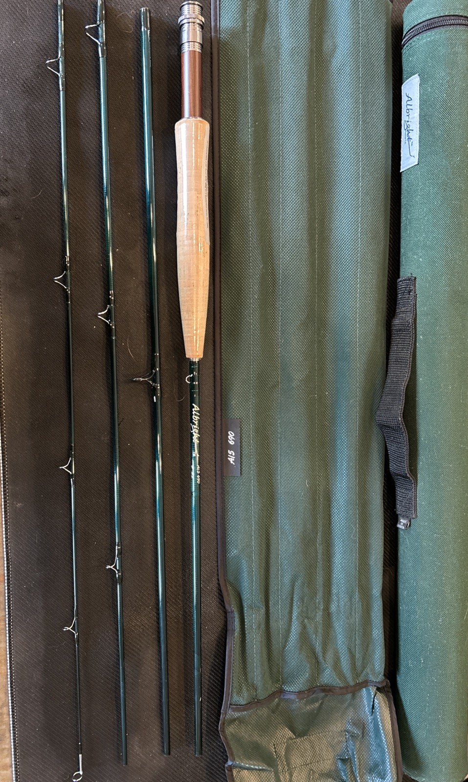 Albright a15 690 fly rod 5 pc 9 Ft 6 weight Travel rod