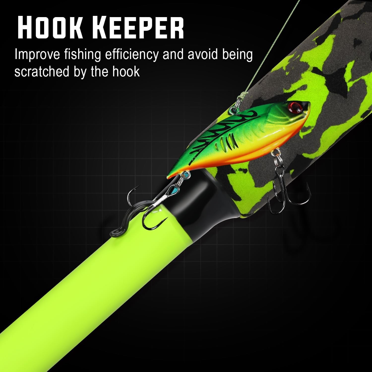 Spinning Combo – 5.2:1 Gear Ratio 15.6LB Drag IM7 Graphite 2-Piece Rod Stainless
