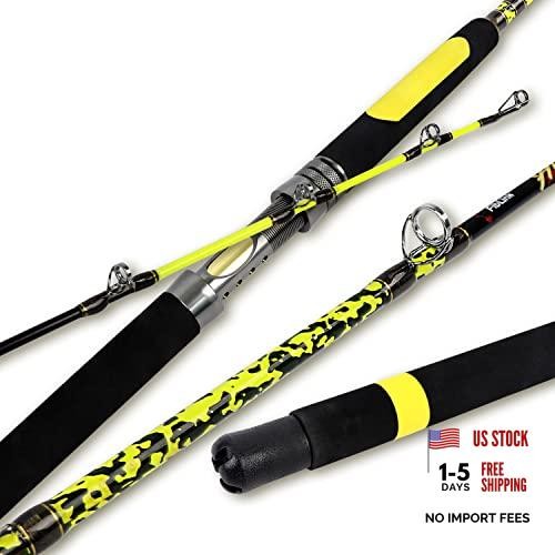 Catfish Fishing Rod 1 Piece/2 Piece Portable Travel Heavy Cat