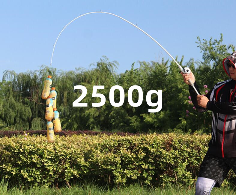 1.65M/1.8M Carbon Fiber Fishing Rod Spinning Casting Fishing Lure Pole 2 Section