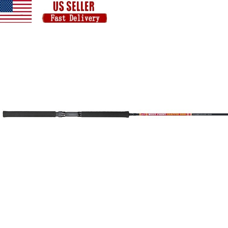 10ft 2 Piece Crappie Fishing Spinning Rod Lightweight Trolling Fiberglass New