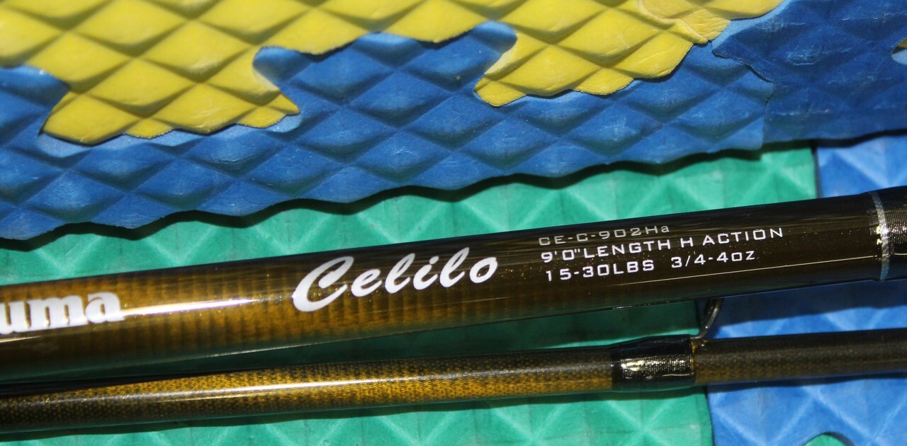 Okuma Celilo Graphite Casting Rod 9′ 0″ 2 Piece Heavy CE-C-902Ha