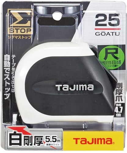 Tajima SS2555S Tape Measure 5.5m x 25mm Shaku Scale