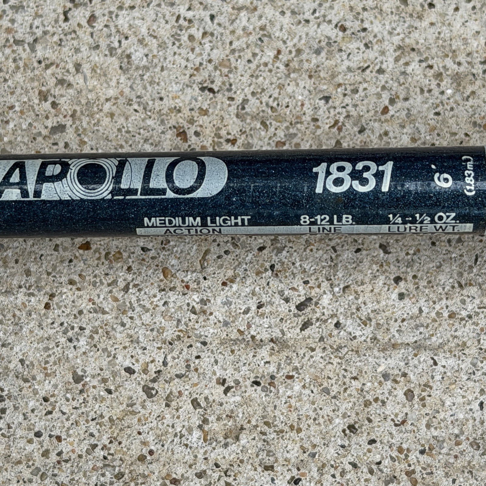 Vintage Daiwa APOLLO 1831 Graphite Rod Ultra Light 6 ft 2 Pc Rod Fishing Blue