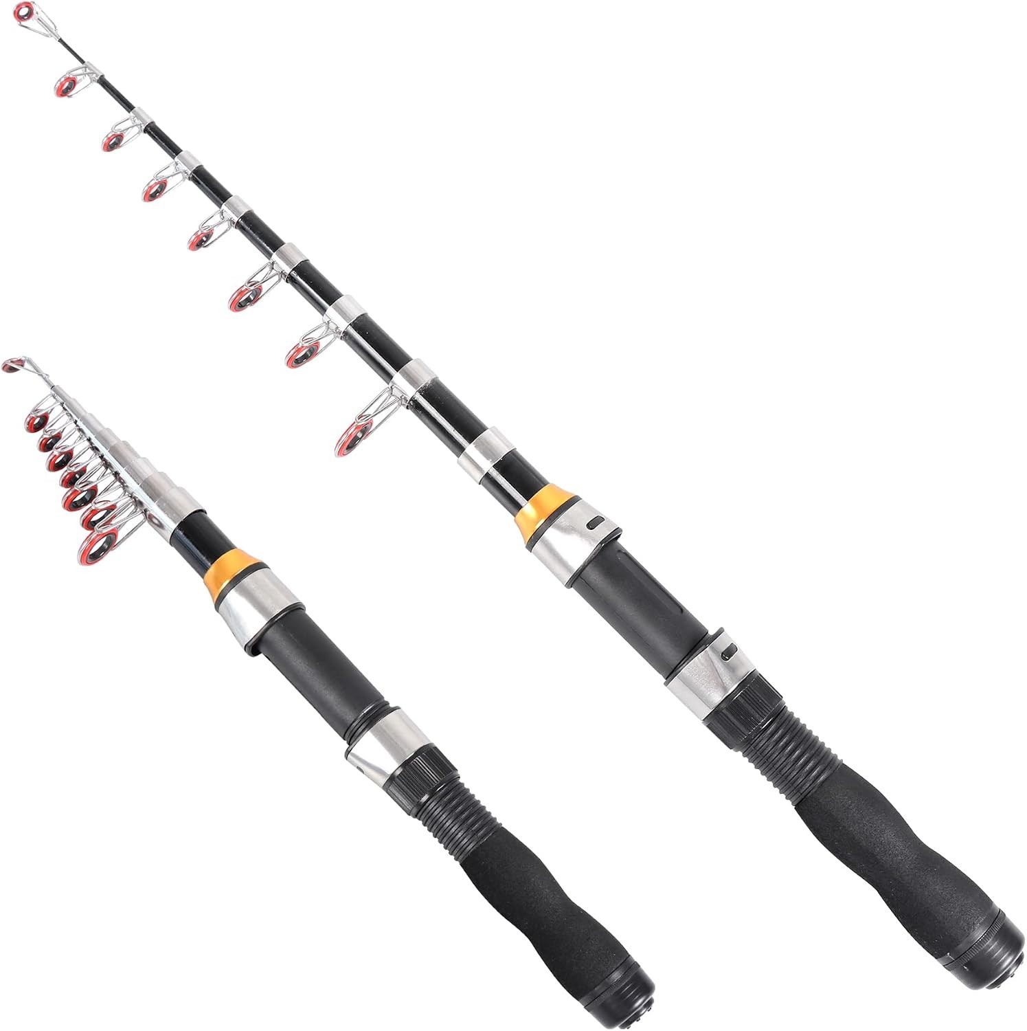 Lightweight 6.2ft Telescopic Fishing Rod: Perfect for Saltwater & Freshwater