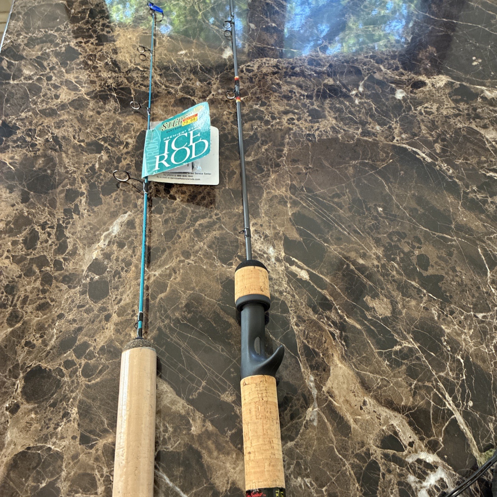Ice Fishing Rod Lot (2) Berkley Lightning Dave Genz, St Croix Premier