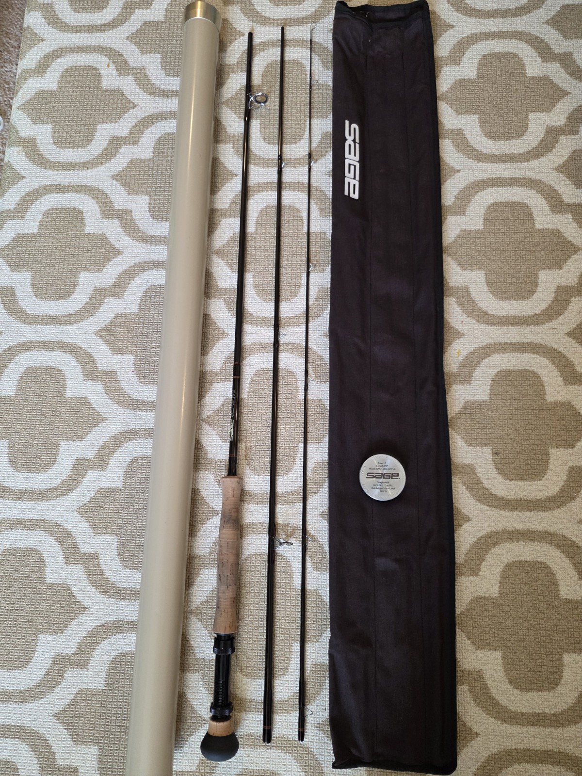 SAGE Graphite Fly Rod 3pc GFL 1090-3 RPLX Great Condition