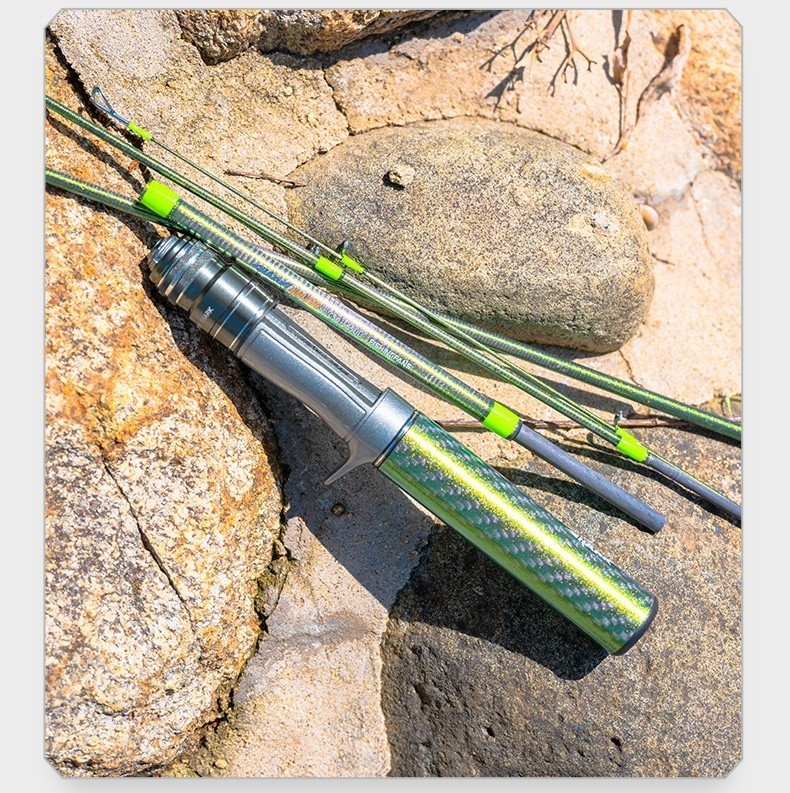 Portable Fishing Rods Carbon Fiber Spinning/casting Rod Carp 4 Sections Travel