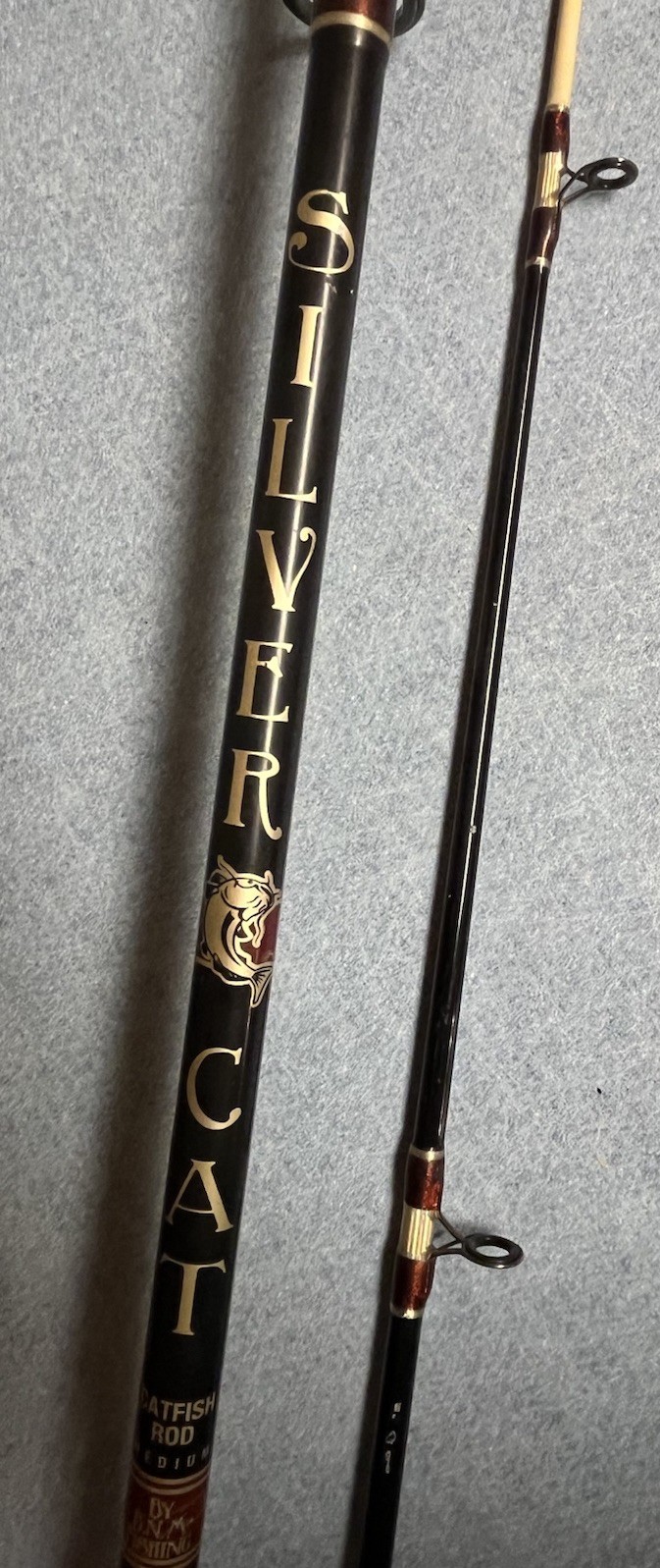 BnM SilverCat Fishing 7’ Scat 70S-M Spinning Catfish Rod Medium Action 2 Piece