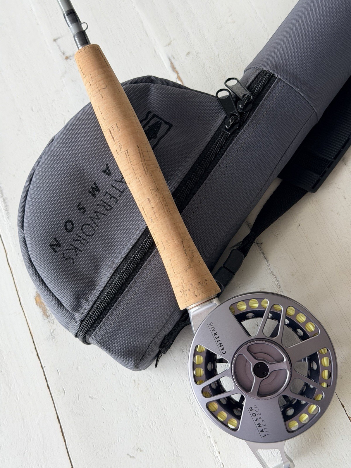 **BEAUTIFUL**🔥WATERWORKS LAMSON CENTER AXIS 5wt. 9’ft Fly Rod ~LEDENDARY~🔥
