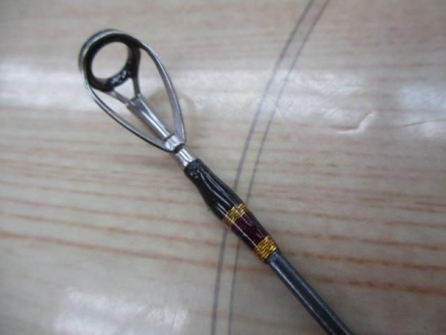 Les Zismore Bauhaus 58MH Black Pearl Clear Red Thread Bass Rod Used